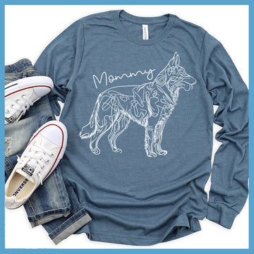 German Shepherd Mommy Long Sleeves