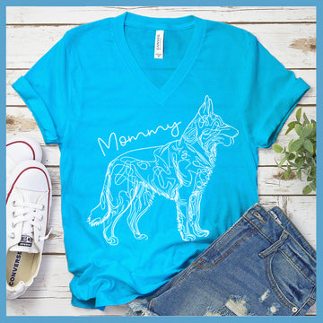 German Shepherd Mommy V-Neck