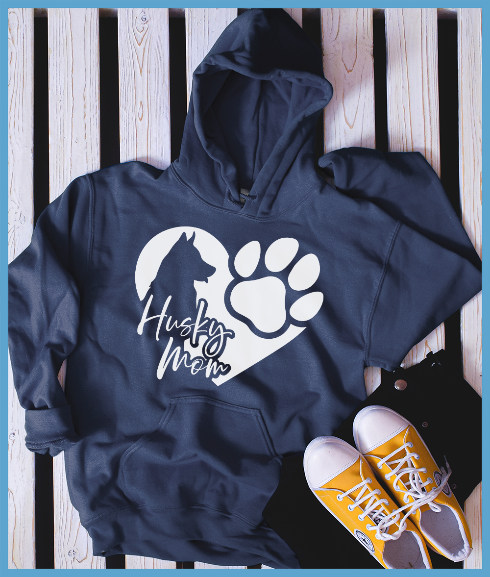 Heart Husky Mom Hoodie