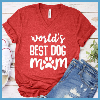 World's Best Dog Mom V-Neck