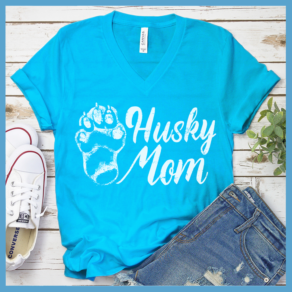 Husky Mom V2 V-Neck