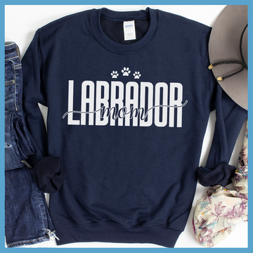 Labrador Mom Cursive Sweatshirt