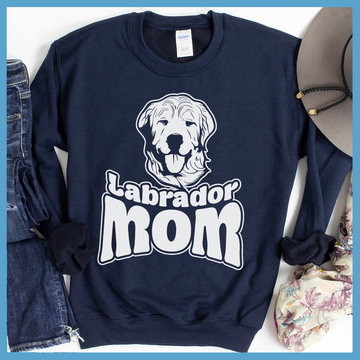 Labrador Mom Outline Sweatshirt