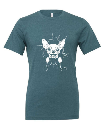 Chihuahua Wall Crack T-Shirt