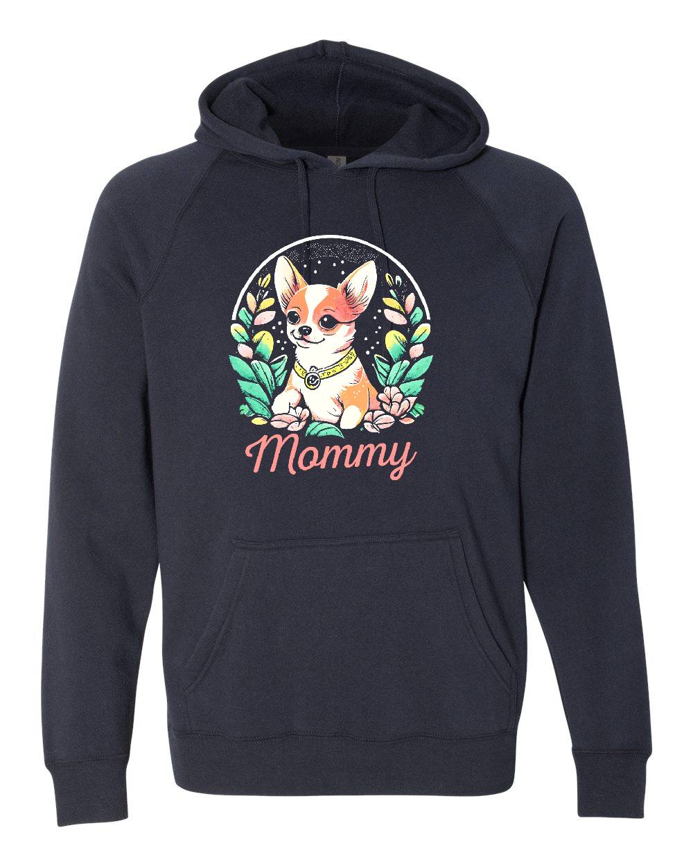 Chihuahua Floral Colored Print Hoodie