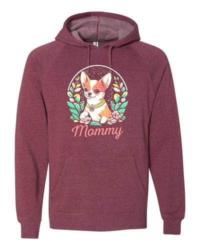 Chihuahua Floral Colored Print Hoodie