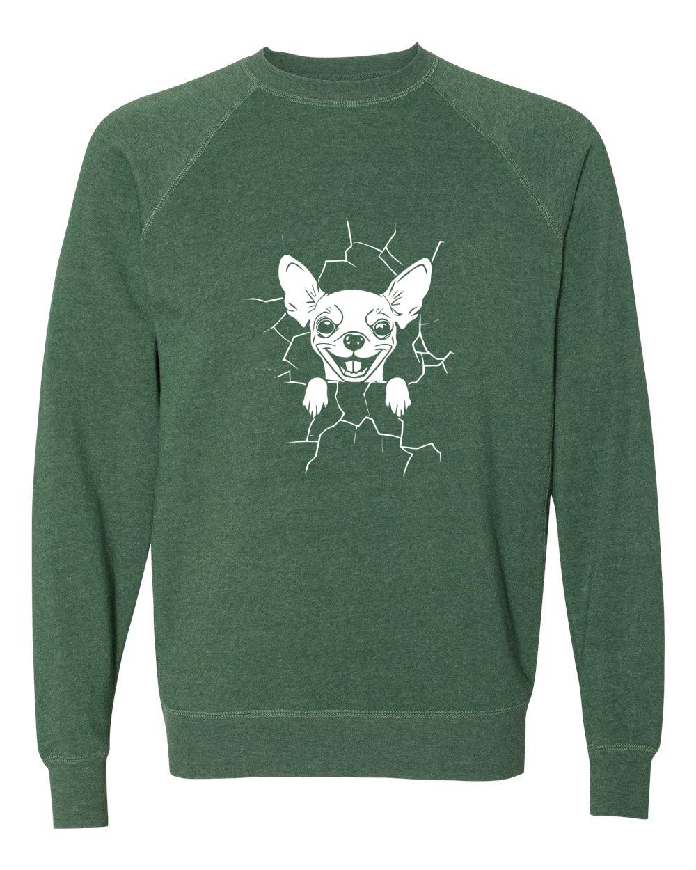 Chihuahua Wall Crack Sweatshirt