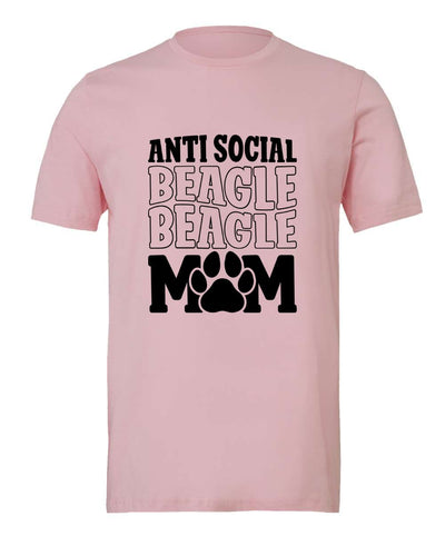 Antisocial Beagle Mom T-Shirt