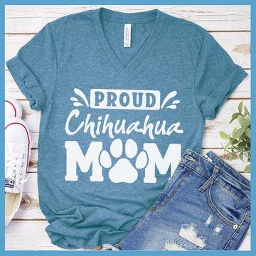 Proud Chihuahua Mom V-Neck