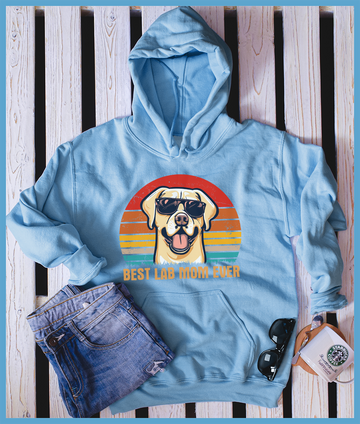 Retro Sunset Labrador Hoodie