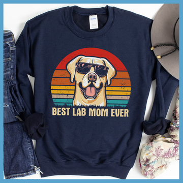 Retro Sunset Labrador Sweatshirt