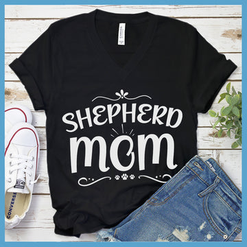 Shepherd Mom Floral V-Neck