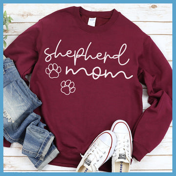 Shepherd Mom Script Sweatshirt