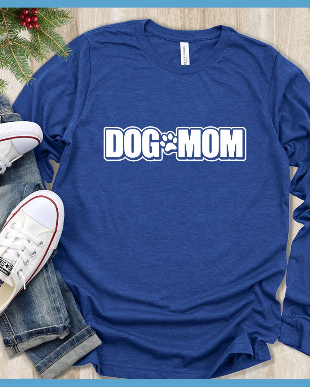 Dog Mom Paw Long Sleeves