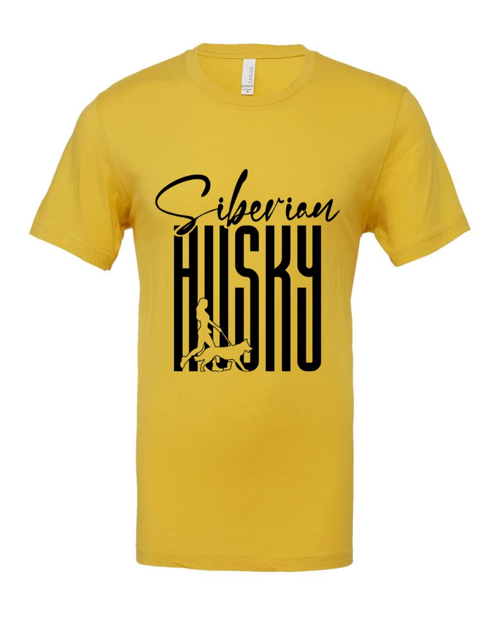 Siberrian Husky Dog Walking T-Shirt