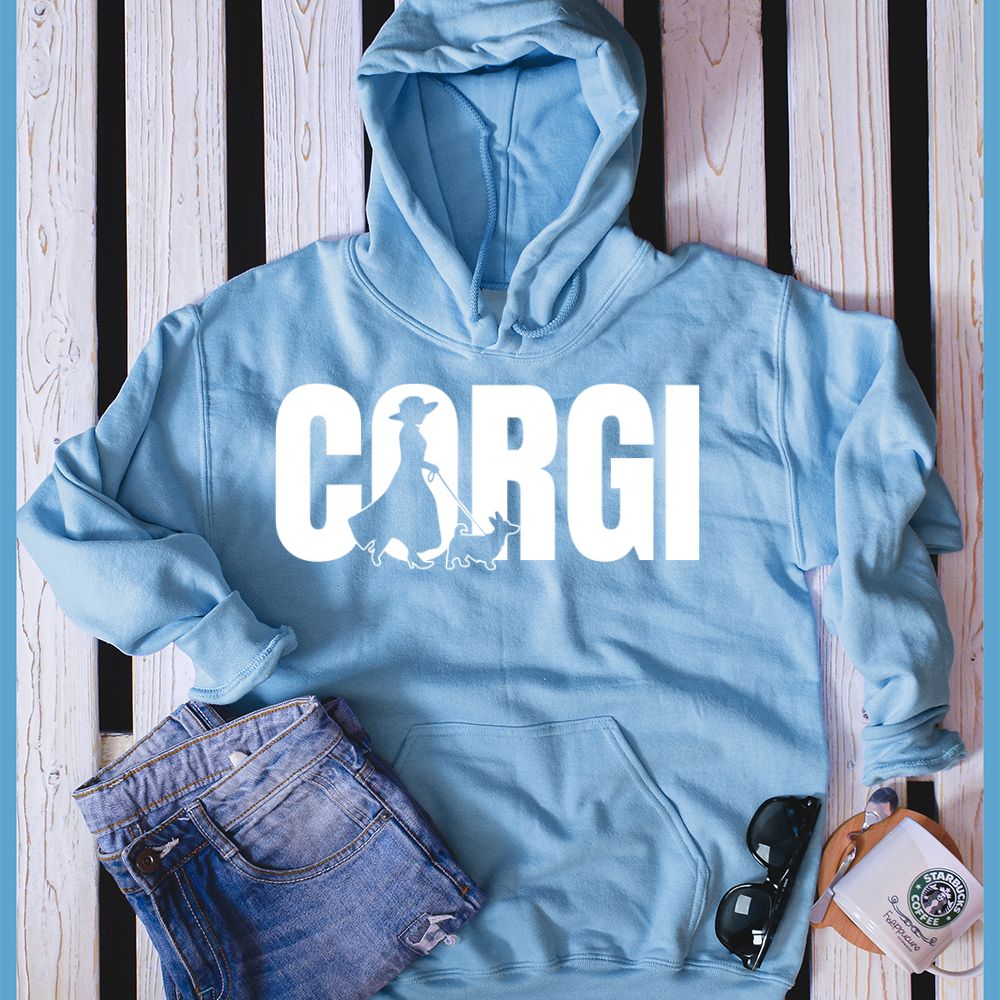 Corgi Dog Walking Hoodie