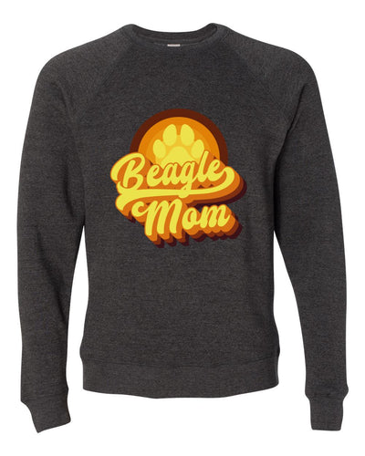 Retro Beagle Mom Colored Print Sweatshirt