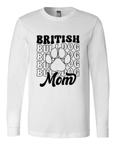 British Bulldog Mom Version 1 Long Sleeves
