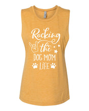 Load image into Gallery viewer, Rocking The Dog Mom Life Muscle Tank

