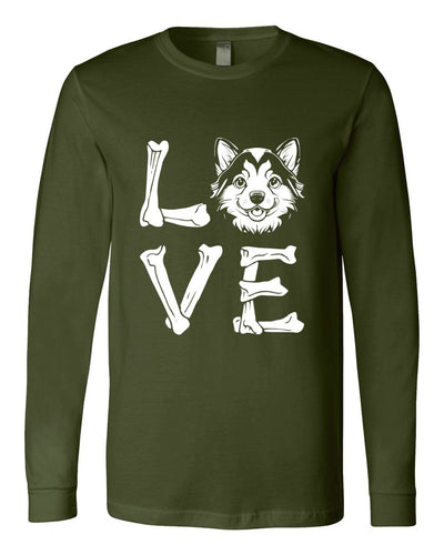 Love Siberian Husky Long Sleeves