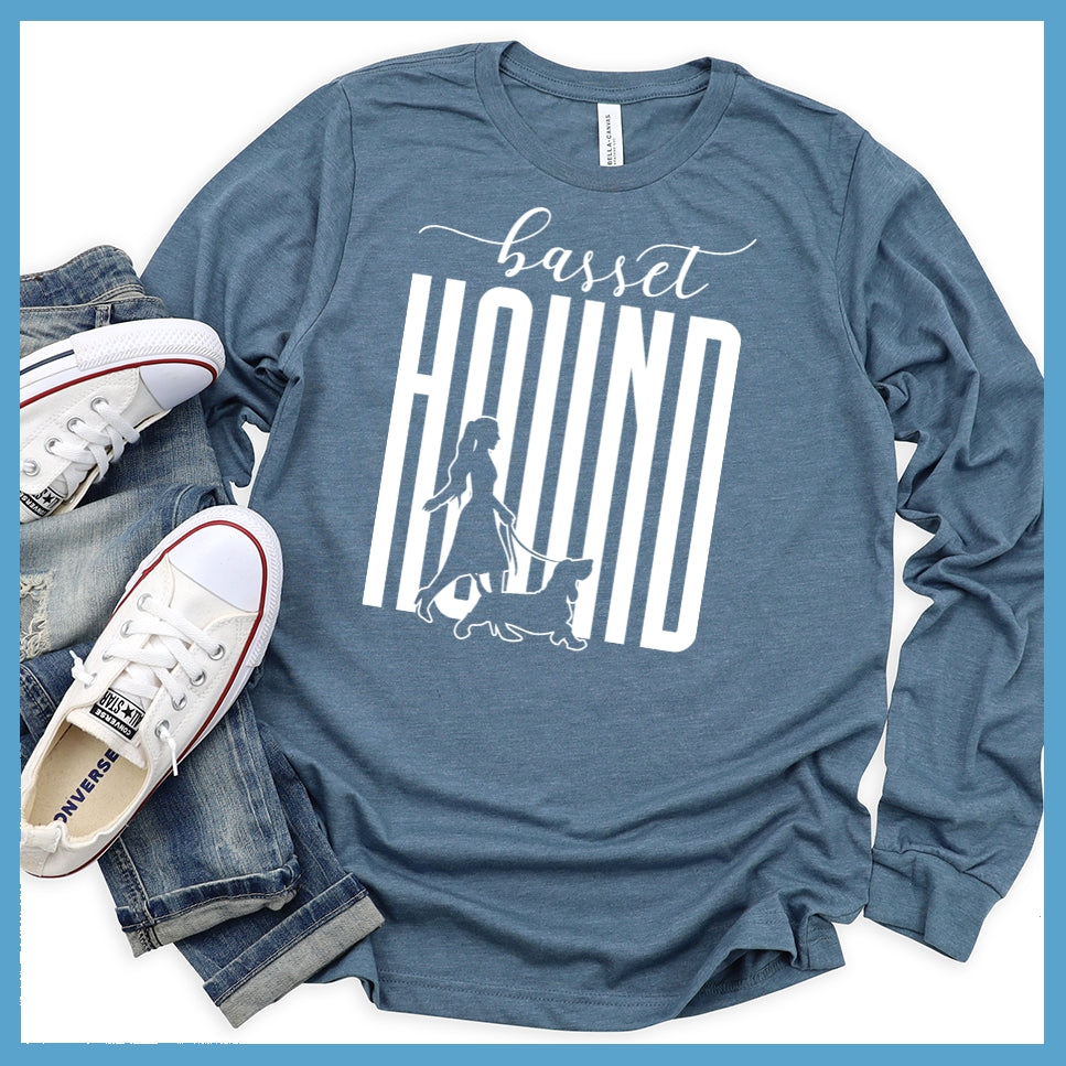 Basset Hound Dog Walking Long Sleeves