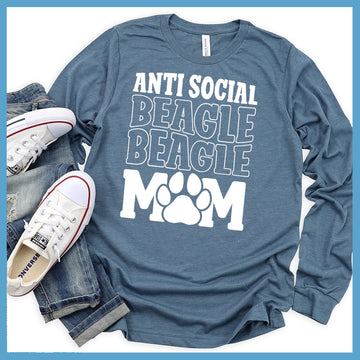 Antisocial Beagle Mom Long Sleeves