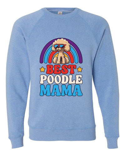 Best Poodle Mama Colored Print Sweatshirt