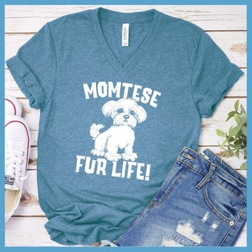 Momtese Fur Life V-Neck