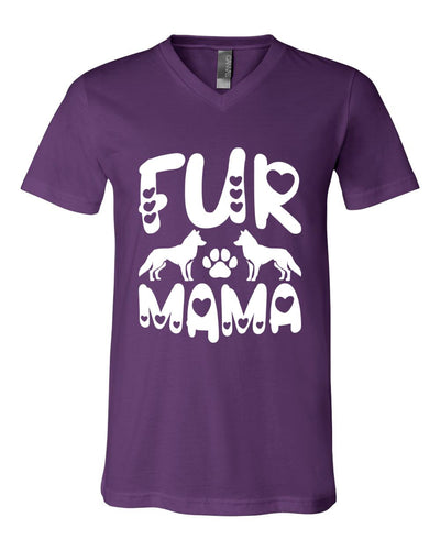 Fur Mama Siberian Husky V-Neck