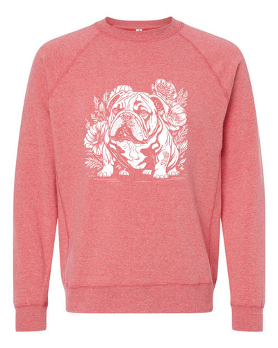 Floral British Bulldog Sweatshirt