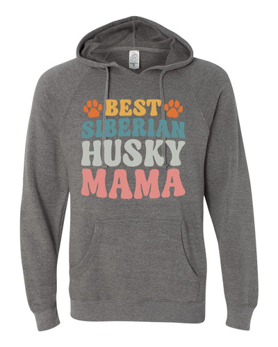 Best Siberian Husky Mama Colored Print Hoodie