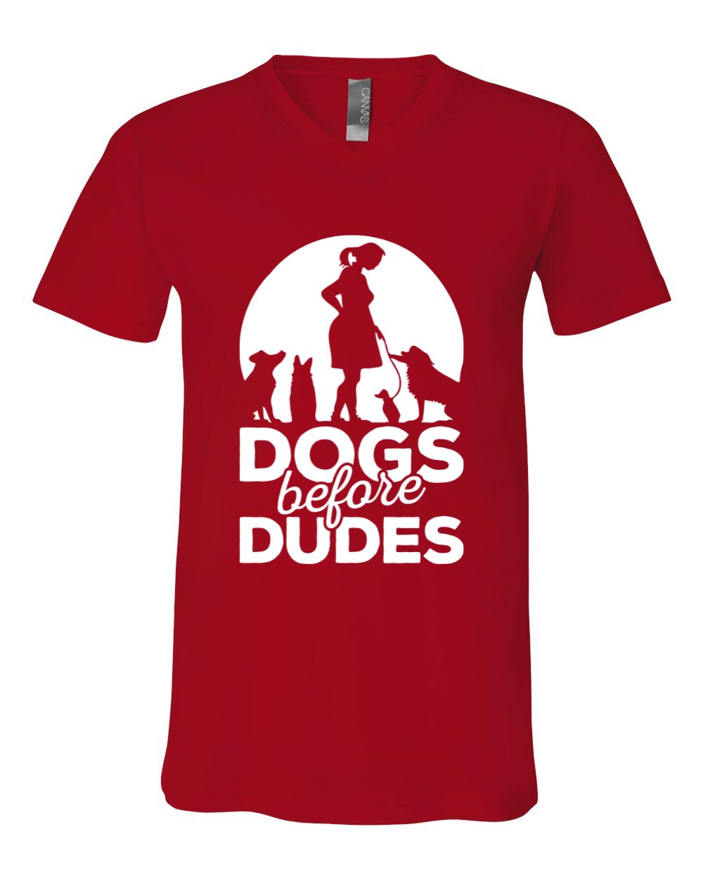 Dogs Before Dudes V-Neck