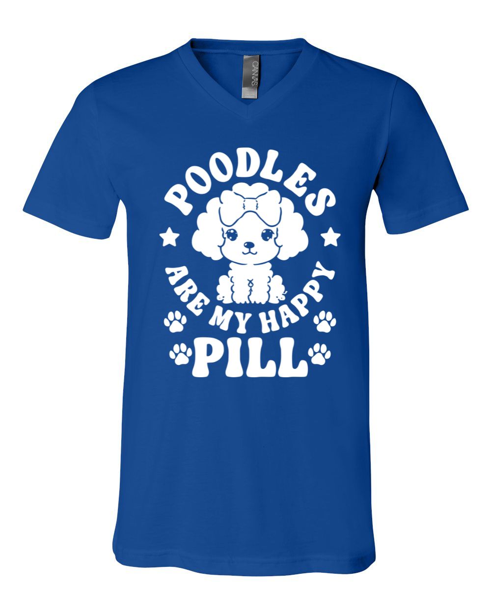 Poodles Are My Happy Pill V-Neck