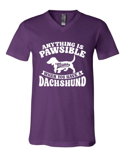 Anything Is Pawsible V-Neck