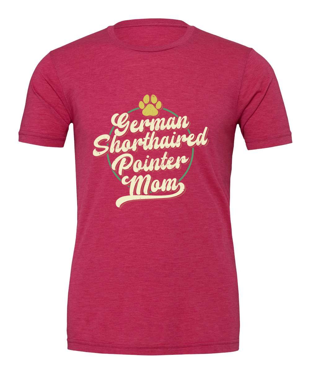 German Shorthaired Pointer Mom Round T-Shirt