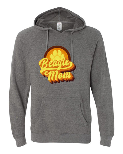 Retro Beagle Mom Colored Print Hoodie