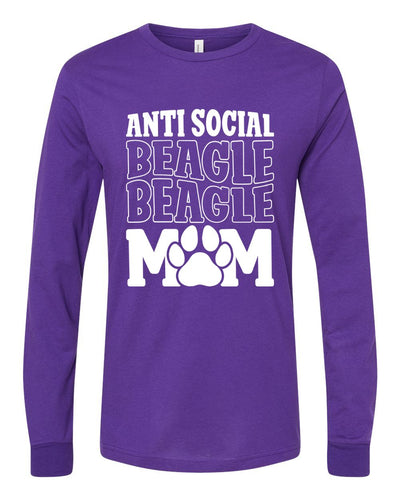 Antisocial Beagle Mom Long Sleeves
