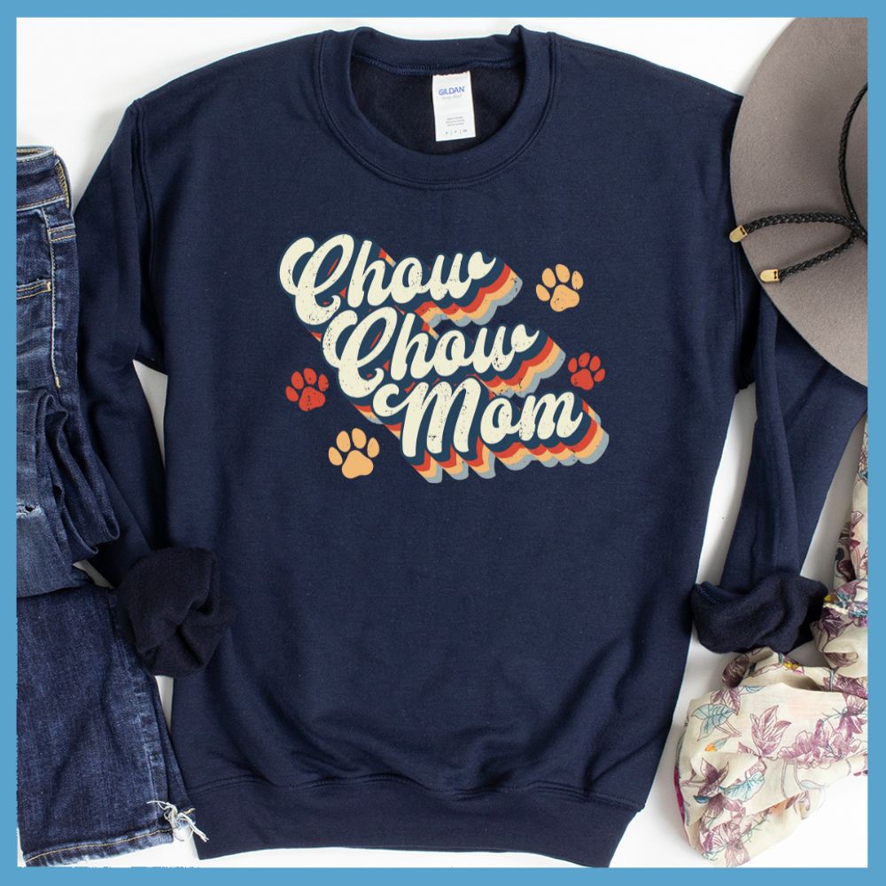 Retro Chow Chow Mom Sweatshirt