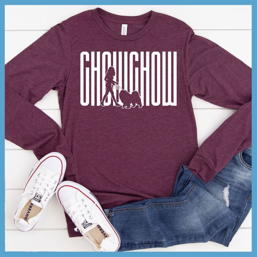 Chow Chow Dog Walking Long Sleeves