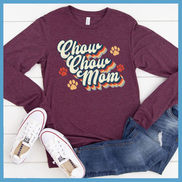 Retro Chow Chow Mom Long Sleeves