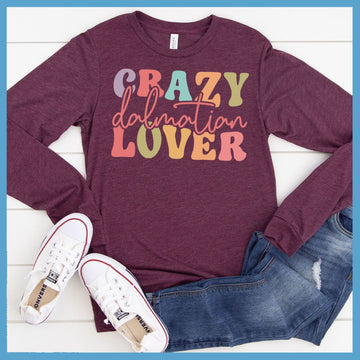 Crazy Dalmatian Lover Colored Print Long Sleeves