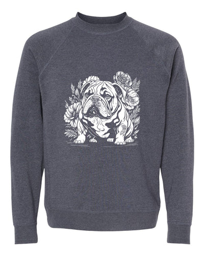 Floral British Bulldog Sweatshirt