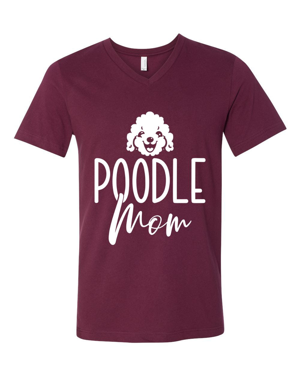Poodle Mom Version 2 V-Neck