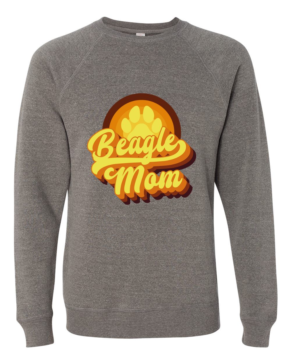 Retro Beagle Mom Colored Print Sweatshirt