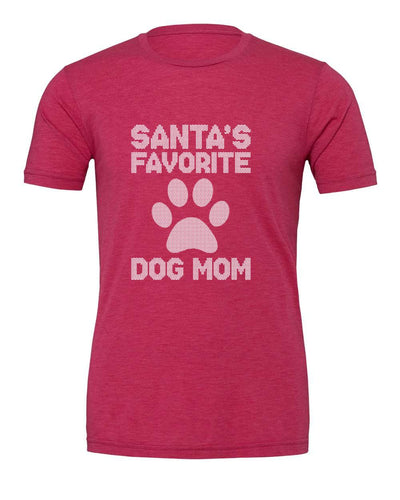 Santa's Favorite Dog Mom Version 2 T-Shirt