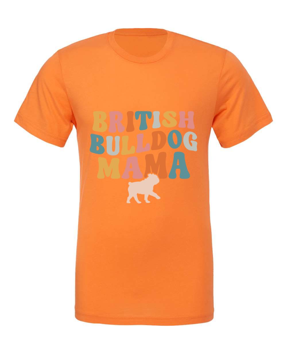 British Bulldog Mama Pastel T-Shirt