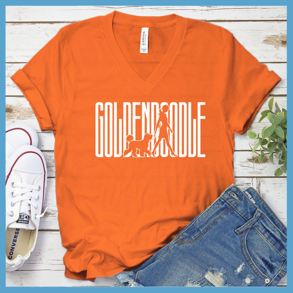 Goldendoodle Mom Dogwalk V-Neck