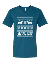Load image into Gallery viewer, Dachshunds Christmas Pattern Classic V-Neck
