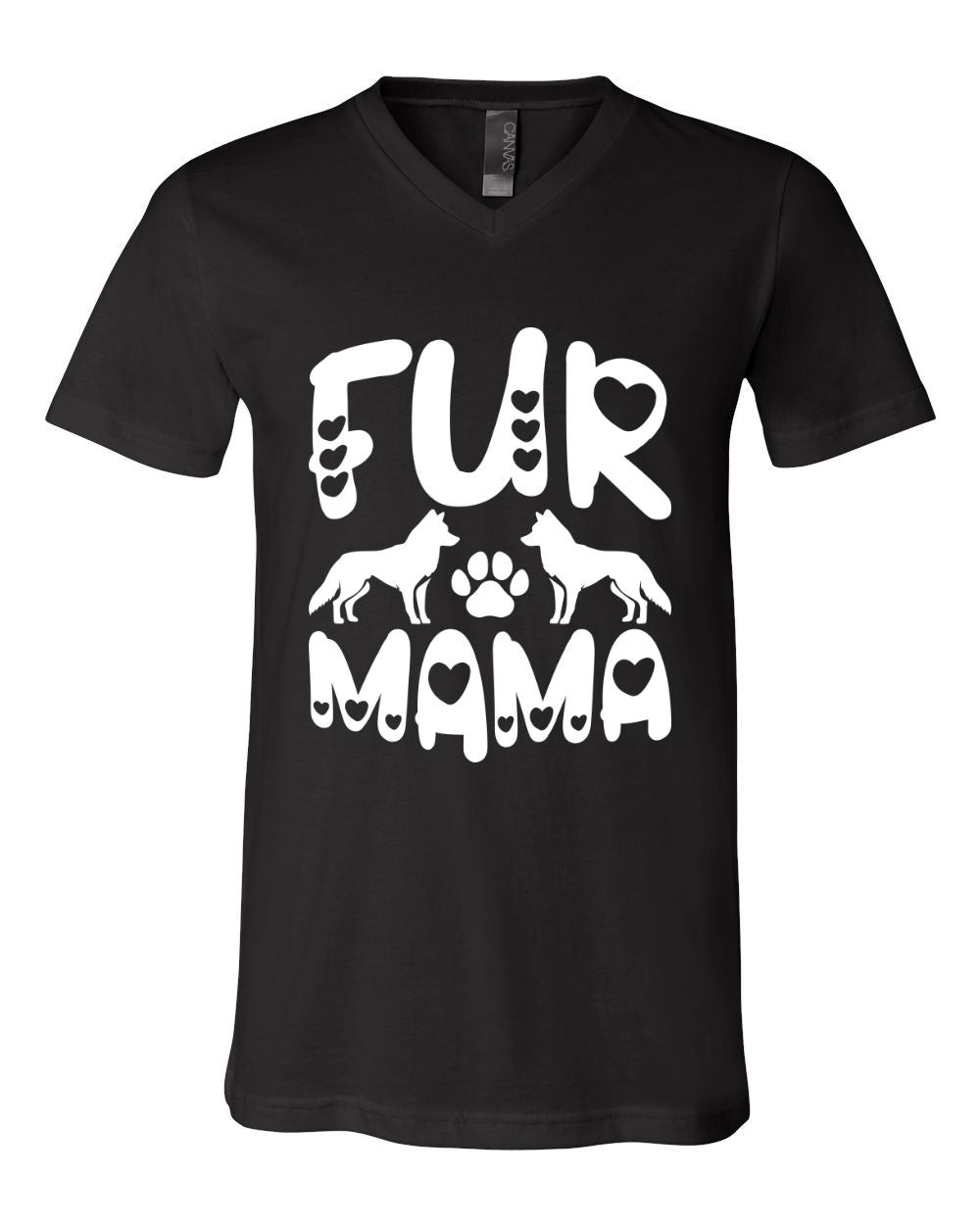 Fur Mama Siberian Husky V-Neck