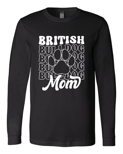 British Bulldog Mom Version 1 Long Sleeves